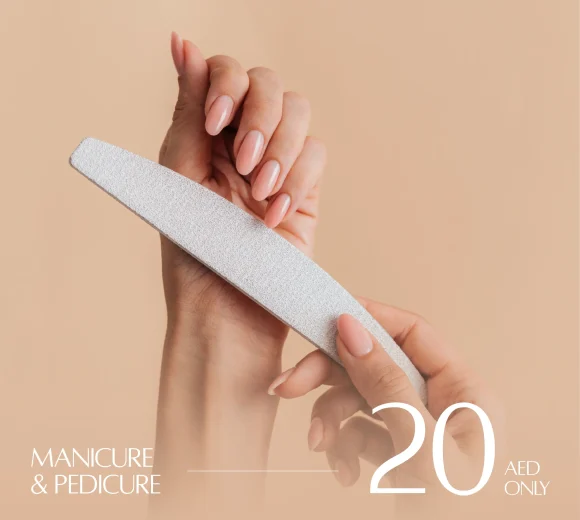 20AED Manicure & Pedicure